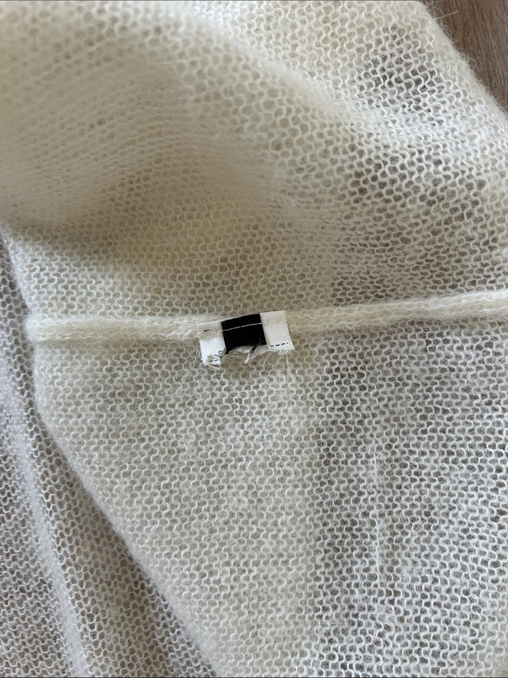 Massimo Dutti Classic Crewneck Women's Sweater in Cream asymmetrical S - Picture 11 of 14
